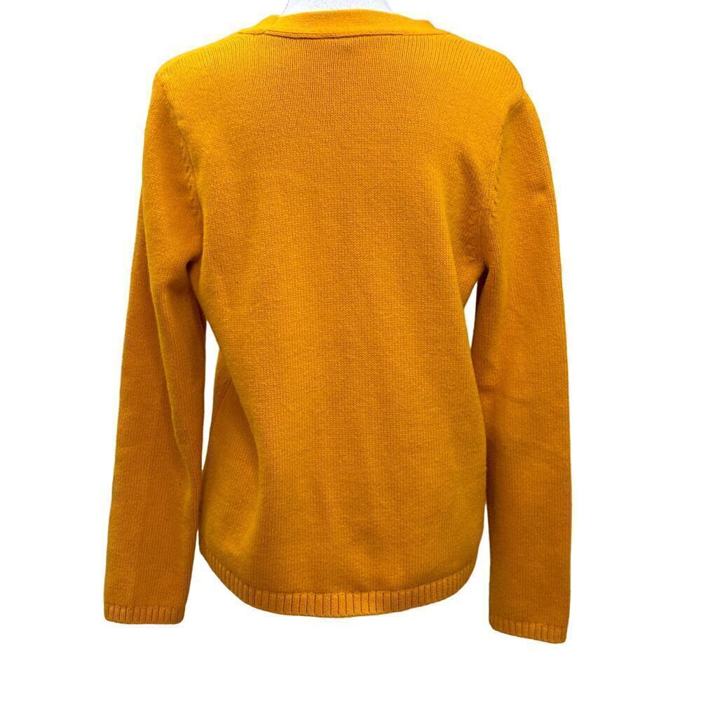 Talbots Gold Button Front Sweater, Medium, Layeri… - image 3